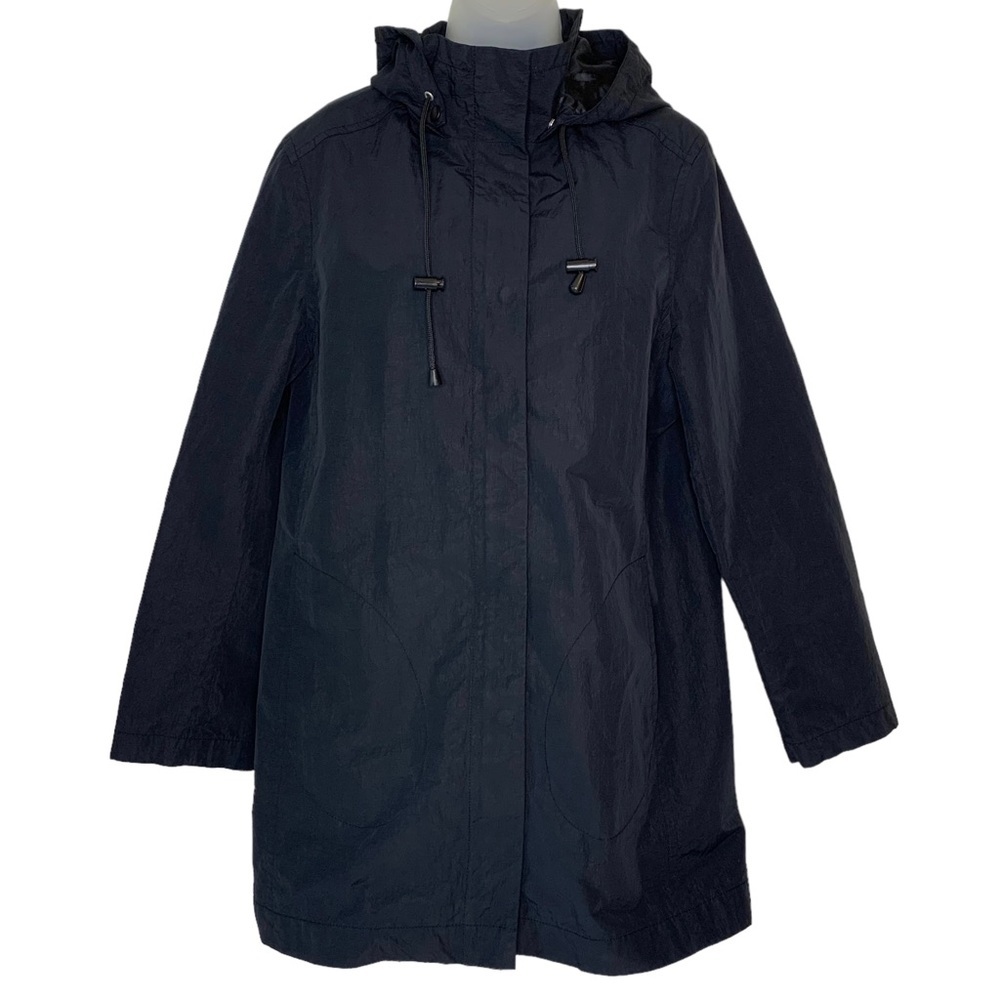 HENNES by H&M‎ Women's Size L Black Lightweight Hooded Jacket.
